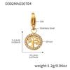 Oumeka Stainless Steel Multi-Pendant Jewelry Set for Women - Versatile Bracelet and Necklace Accessories