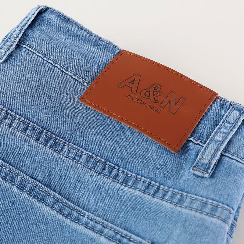 Antonio Men's Silk Blend Lyocell Slim Fit Jeans