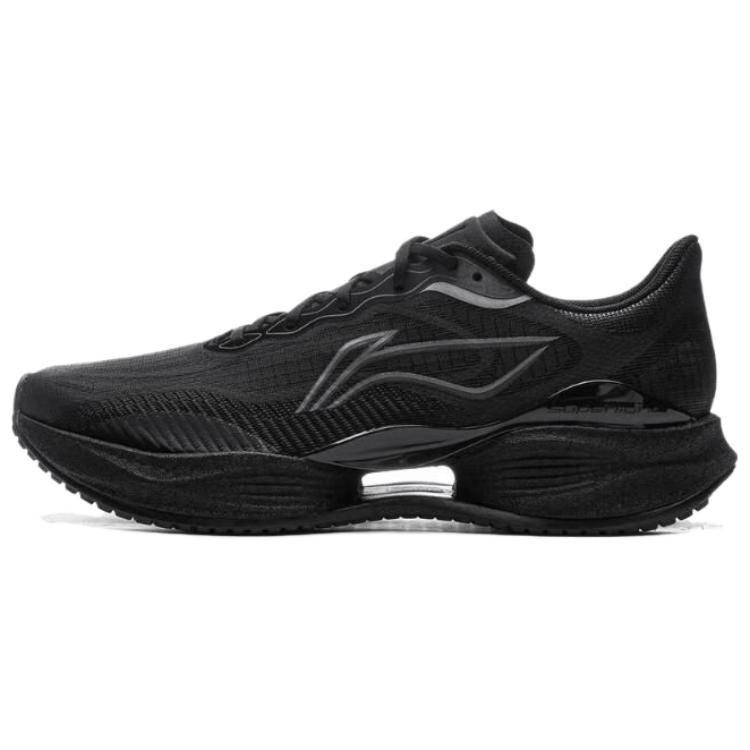 Li Ning Super Light 22 Cushioning Slip Resistant Abrasion Resistant Breathable Low Top Running Shoes Women's Black ARBV002-9