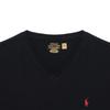 Polo Ralph Lauren Ss23 Solid Logo Embroidered V-Neck Casual Short Sleeve T-Shirt Men Tops Black 710708261-006