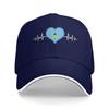 Saint Lucia Flag Sun Baseball Cap Summer Women Men  Design Trucker Hat Sunscreen Y2k Retro Kpop Rock Baseball Caps