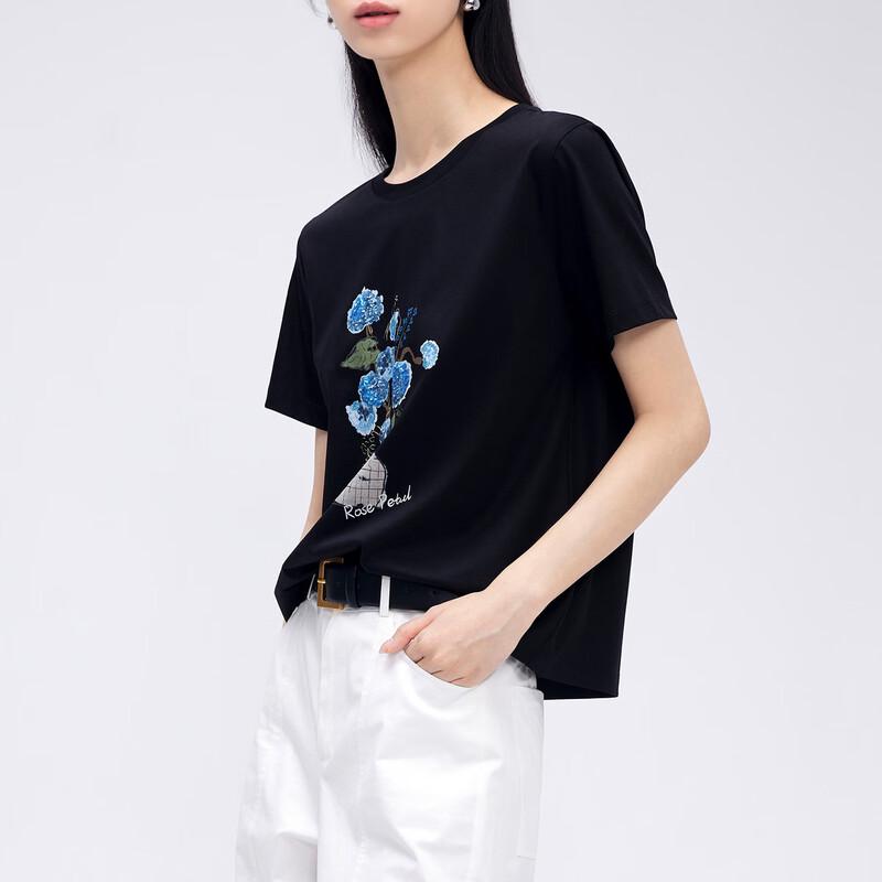 Women's Letter Print Loose Short Sleeve T-Shirt