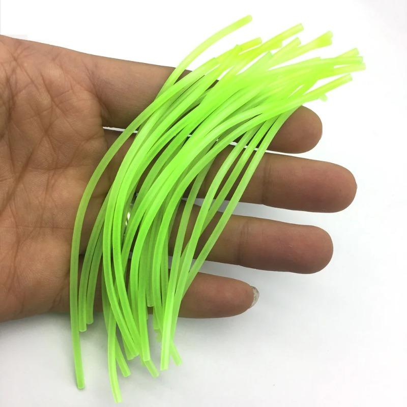 20/60/100pcs Lot Rubber Hose Fishing Balance Tube Anti Winding Noctilucent Super Bright Fishing Sea Fishing Pesca Connector Accessory