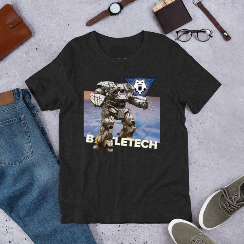 Mechwarrior MWO 0421 Mech Combat Video Game Gift T Shirt for RPG Fan Battletech Graphic Clothes