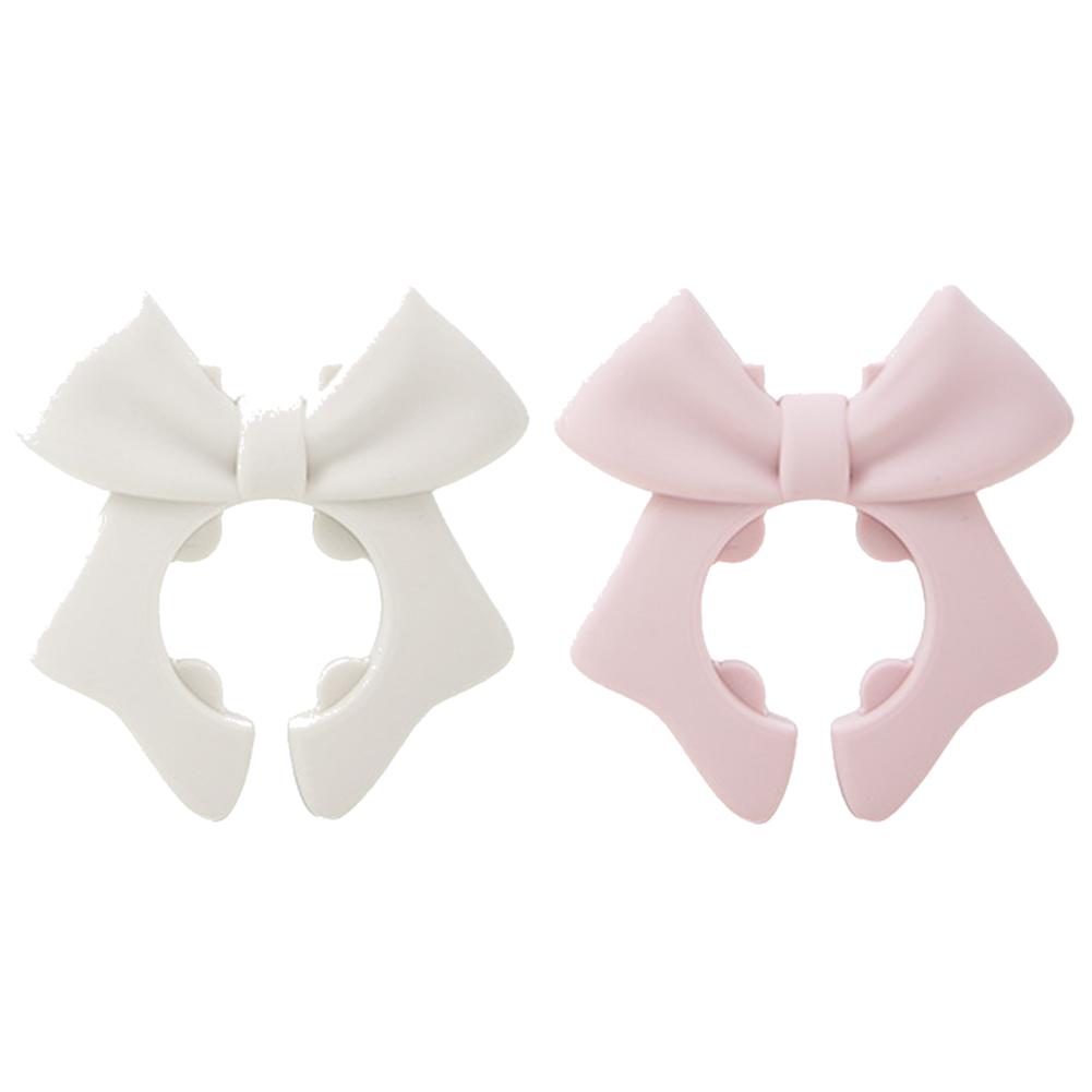 1/2/3Pcs Silicone Spoon Holder Bow Heat-Resistant  Anti-Scalding Utensil Holder Bow Spill Stopper for Spoon Cooking Utensil