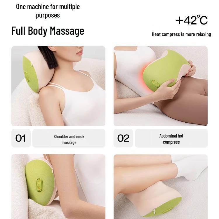 

Rechargeable PGG Lumbar & Cervical Spine Massager for Waist, Back, Shoulder & Neck сірий колір