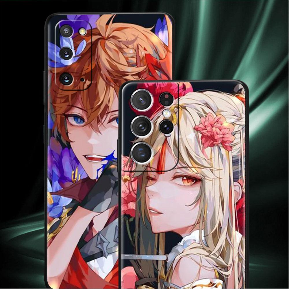 Hülle für Samsung Galaxy S20 S22 Ultra S21 FE S10 S9 Plus Note 20 10 Lite 9 Weiche Handyhülle Schale Genshin Impact