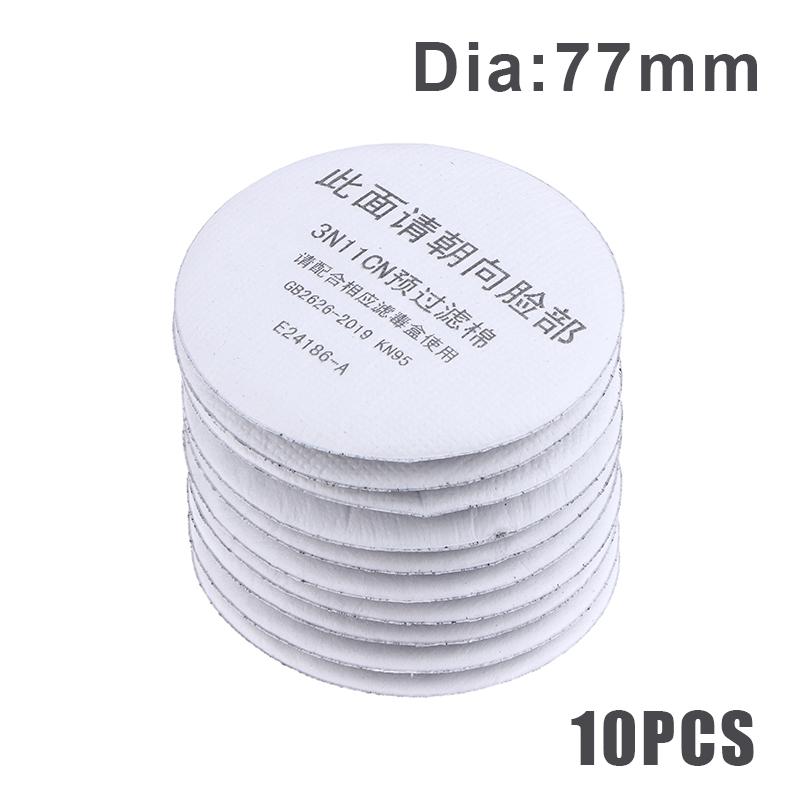 10Pcs 3N11 Filter Cotton For 3001/3301/3303/385 Gas Mask Cartridge 3200/308/1201 Dust Mask For Carpenter Builder Miner Polishing