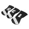 3PCS     Head Cover PU Leather Waterproof Protective   Headcovers Set with Plush Lining for Woods