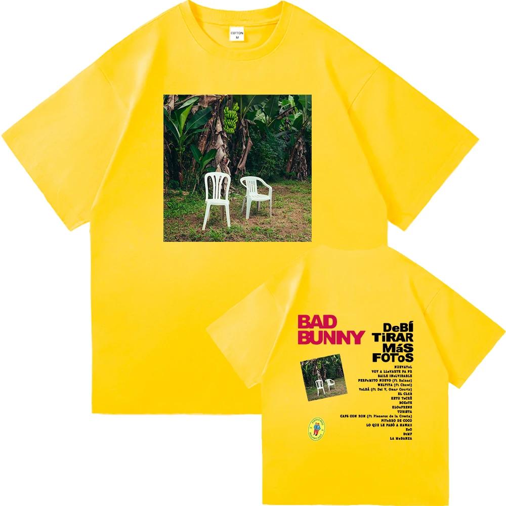 Bad Bunny DTMF World Tour 2025 T-shirt Damkläder Vintage Harajuku Högkvalitativa Kläder T-shirts för Fans Gåva