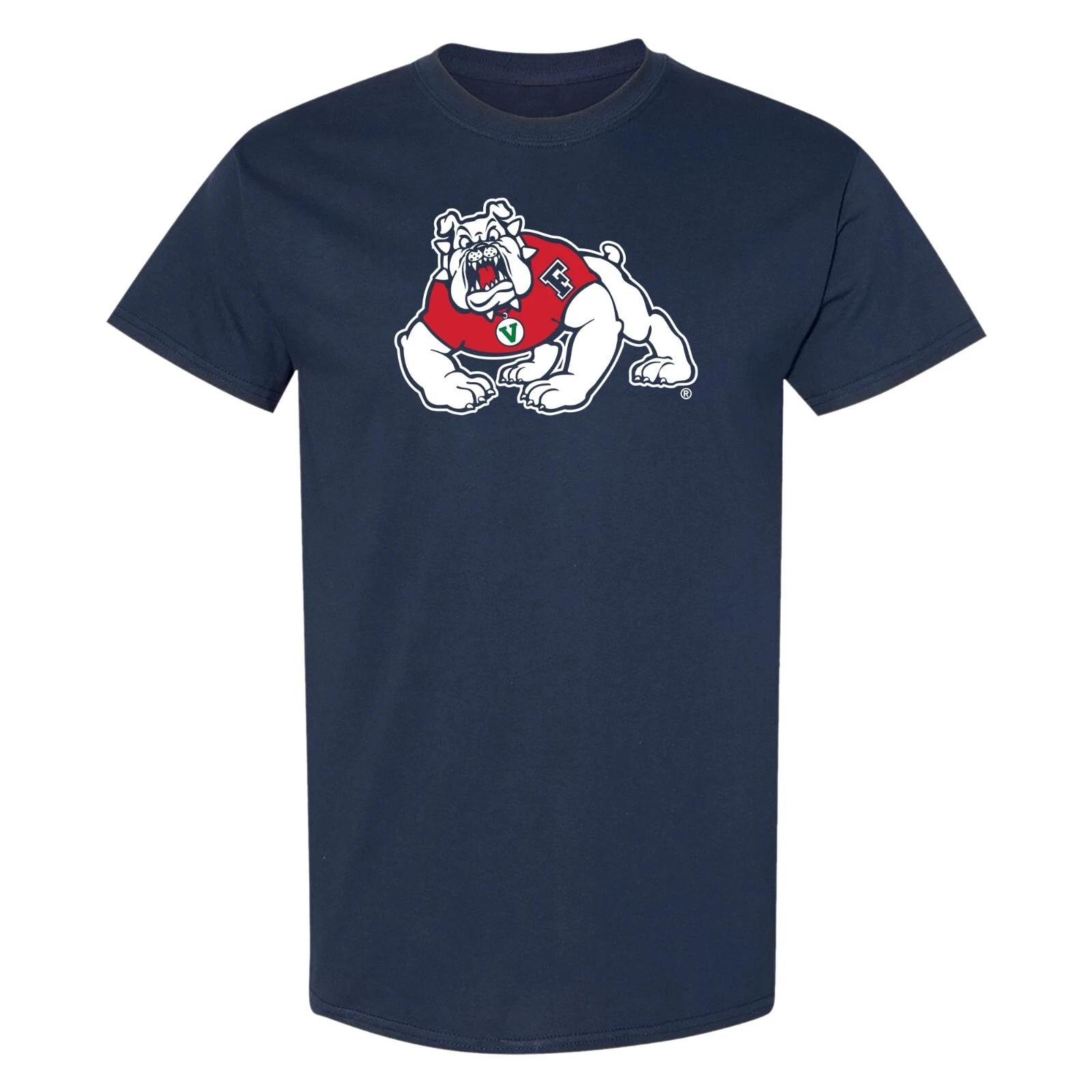 Fresno State Bulldogs Primary Logo T-Shirt - Navy 3XL
