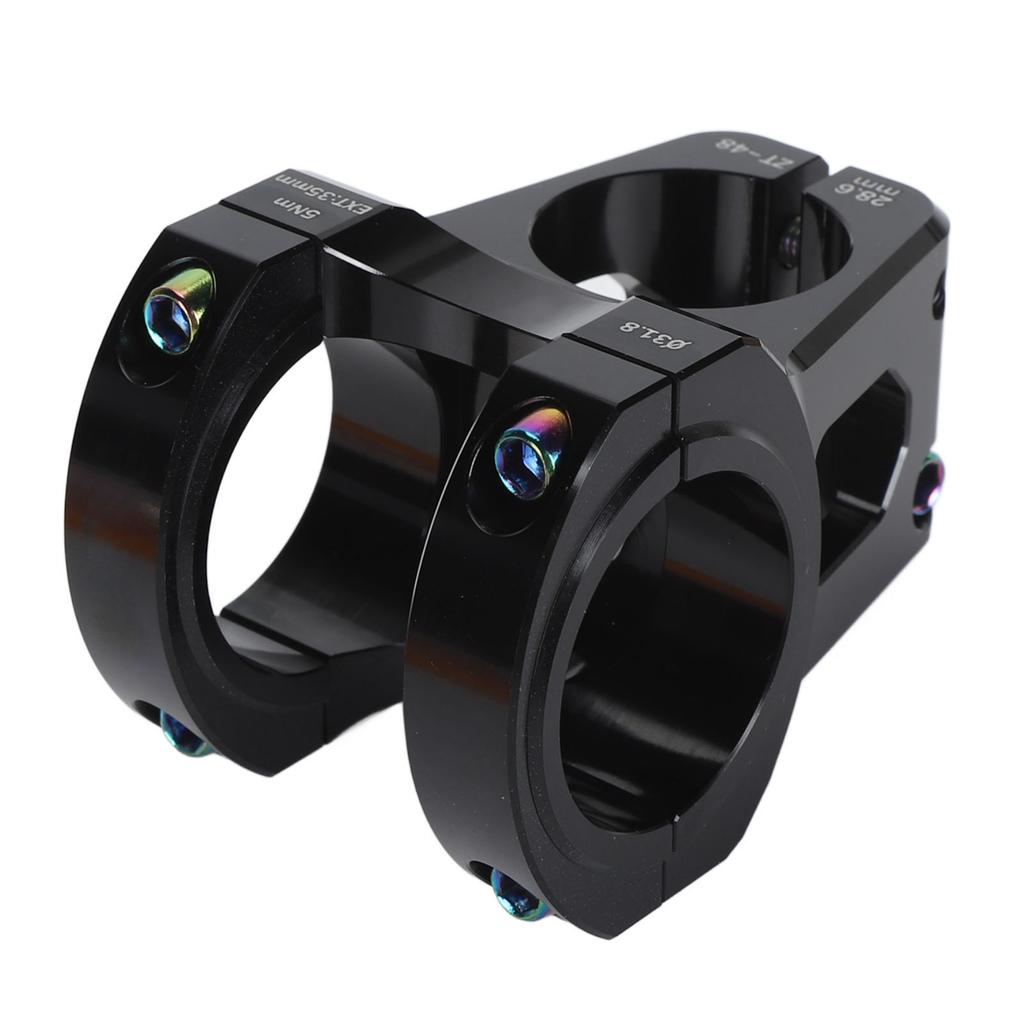 31.8mm Mountain Bike Stem Aluminum Alloy Lightweight Short Handlebar Stem for Replacement