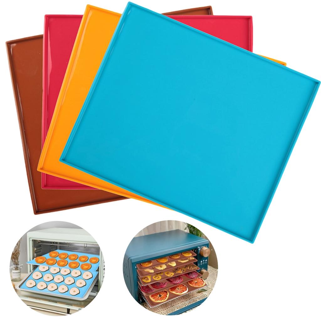 6 Pezzi Tappetini in Silicone per Essiccatore Antiaderenti Rivestimenti per Teglia da Forno Compatibili con Forno e Essiccatori Alimentari Cosori