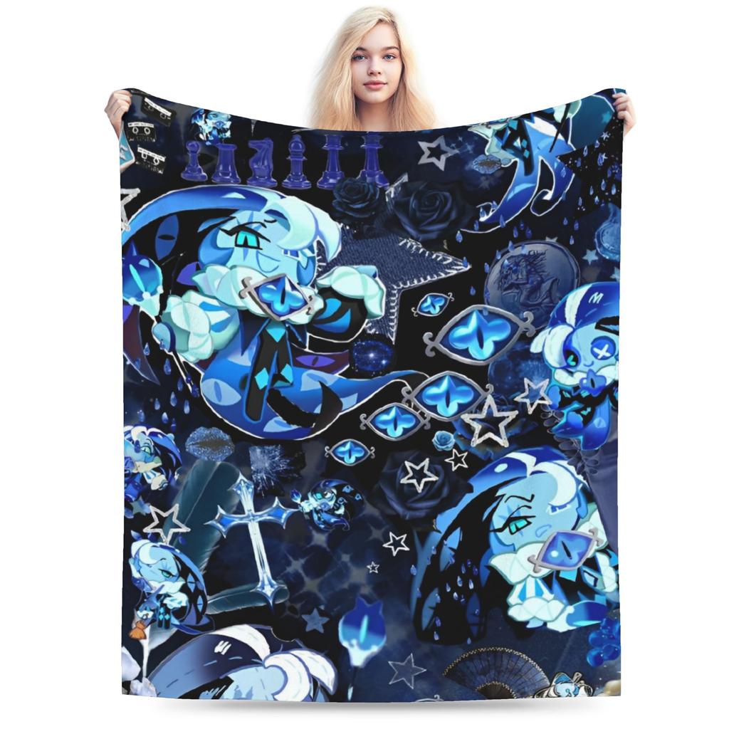 Comfortable Cookie Run Kingdom  Blanket Merch Bedding Decorative Video Games Throws And Blankets Warm Flannel for Office