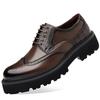 Fashion Fashion Thick Bottom Man Oxford Footwear Lace-Up Outdoor Male Shoes 2025 New Mens Brogue Casual Shoes Leather Men Business Shoes