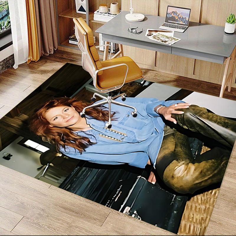 Woman Casual Wear Carpet For Playroom Bedroom Living Room Sofa Home Decor Kids Game Area Rug Nonslip Floor Mat