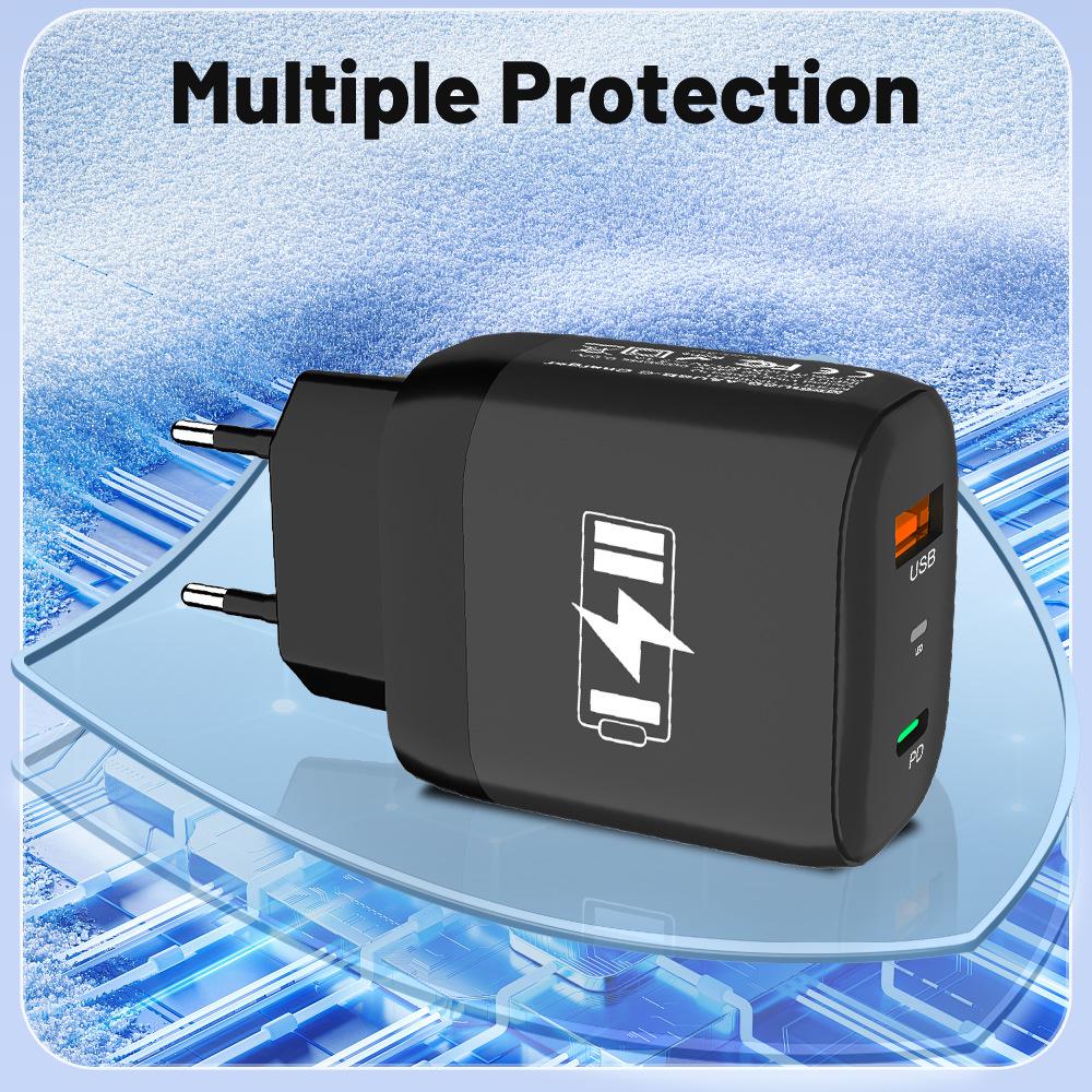 Mark 2.4A Dual USB 2-Port Travel Charger - US, EU, KR, UK Compatibility