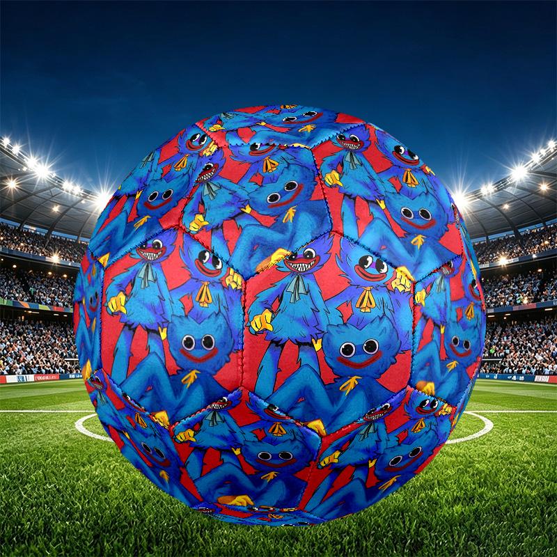 Huggy Wuggy Print Size 5 Soccer Ball, PU Wear Resistant Football for Match Training and Daily Practice, Birthday Gift for Soccer Fans