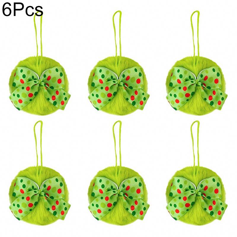 

1 шт./6 шт. Декор для вечеринки с помпонами и бантом, подвесные украшения, подарок, искусственный мех, мягкие подвесные украшения для дома, доступно несколько вариантов
