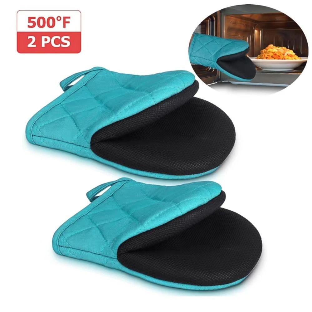 1Pair with Non-Slip Grip Surfaces Kitchen Oven Gloves Microwave Oven Gloves  for BBQ Baking Cooking