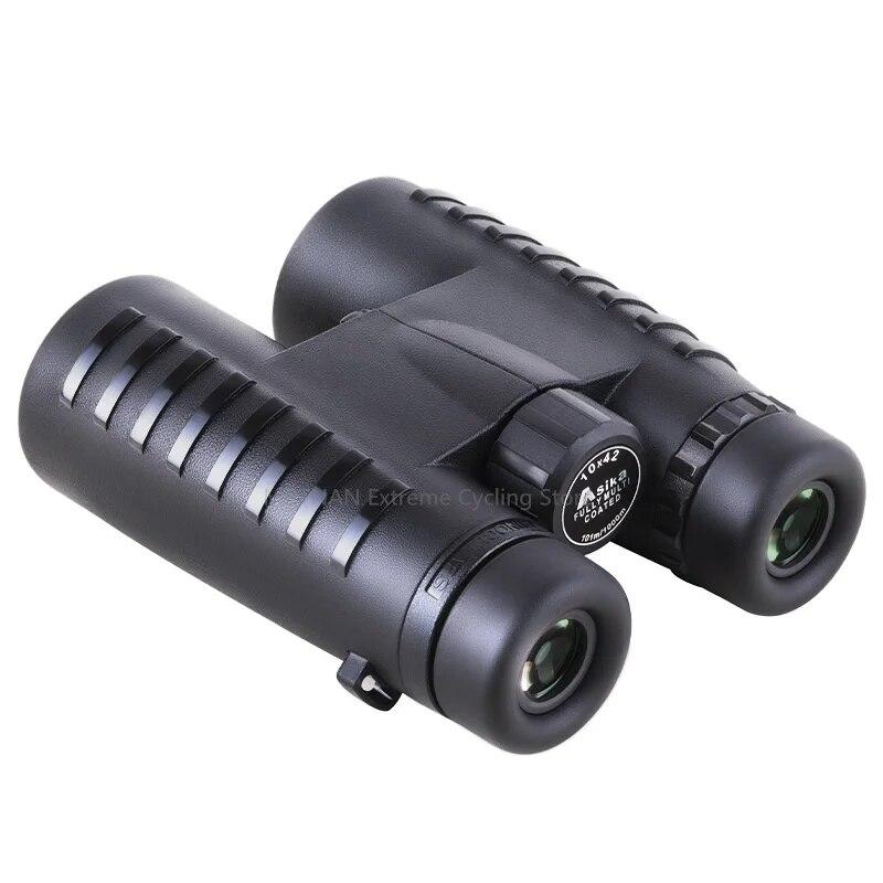 10x42 HD Binoculars Wide Angle Professional Binocular High Power Telescope Bak4 Prism Optics for Outdoor Camping Hunting
