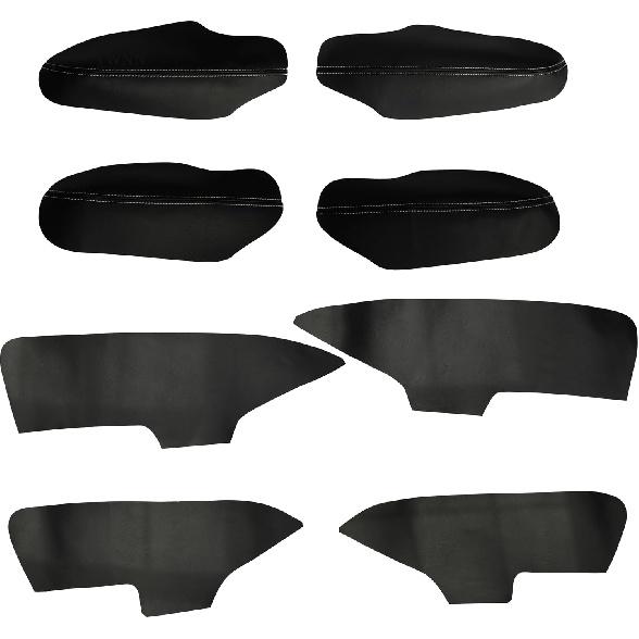 8PCS Leather Door Armrest Covers Wrap and Door Fabric Replacement for Honda Civic 2022-2026 11th Gen – Anti-Scratch, Waterproof, Luxury Interior