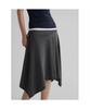 Striped Jersey Skirt Ash