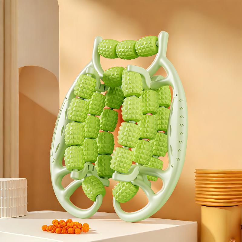 29/23 Rounds Leg Massager Roller Non-Slip Silicone Muscle Relaxation Massage Tool for Leg Slimming Cellulite Reduction Athletes