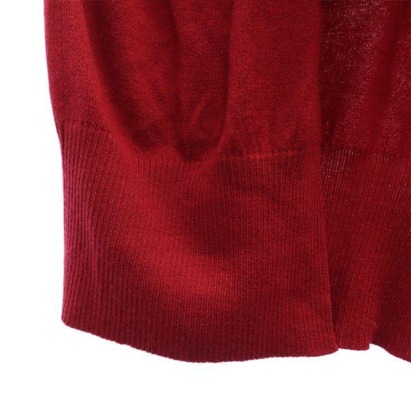 TO BE CHIC Silk Blend Long sleeve knit cardigan 2 Red Women Used