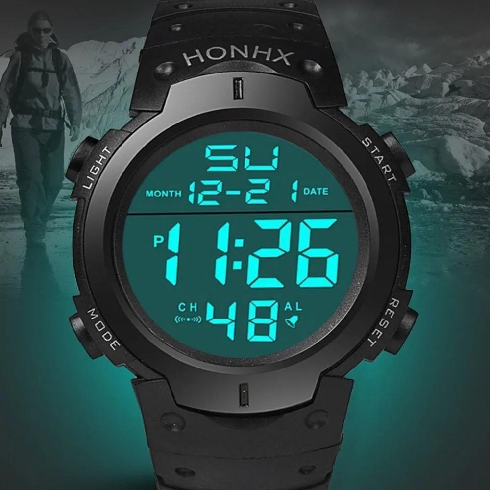 Watch Leisure Electronic Men s Digital LED Sports Waterproof black