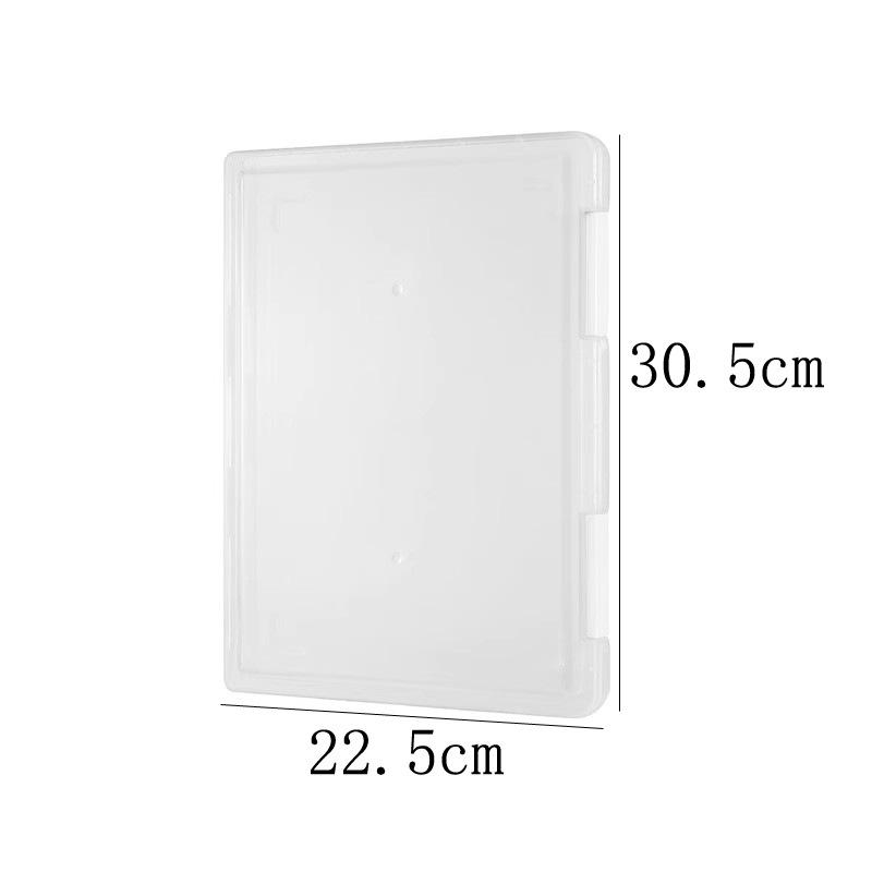 Transparent Plastic File Box for A4 & A5 Paper, Receipt Organizer for Office & School Supplies