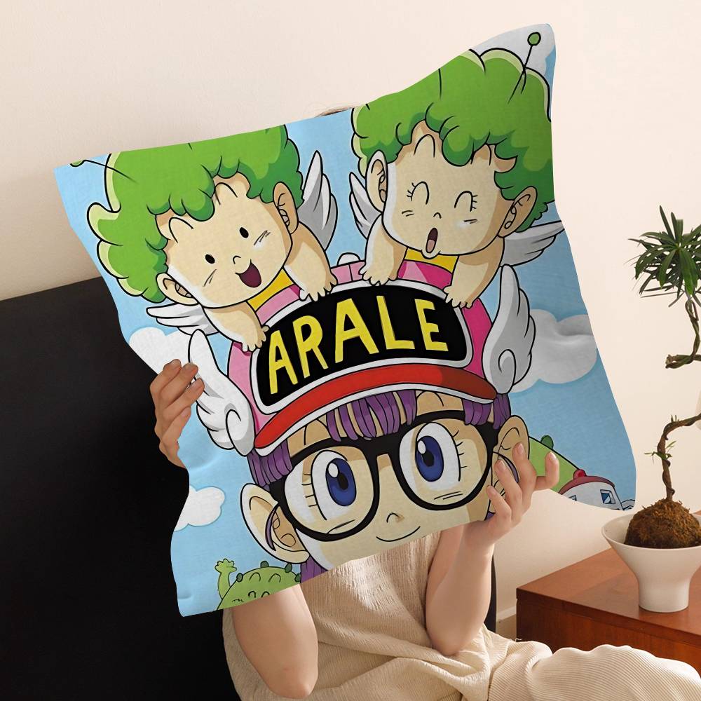 Cute K-Kawaii Dr. Slump Pillowcase Toon Gift Cushion Cover Bedroom Home Sofa Chair Seat Decor Pillow Case