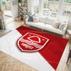 Nottingham Forest Design Kristall Samt Teppich Gemütlich Nicht?Rutschfester Teppich mit Aufdruck für Schlafzimmer Wohnzimmer Eingang
