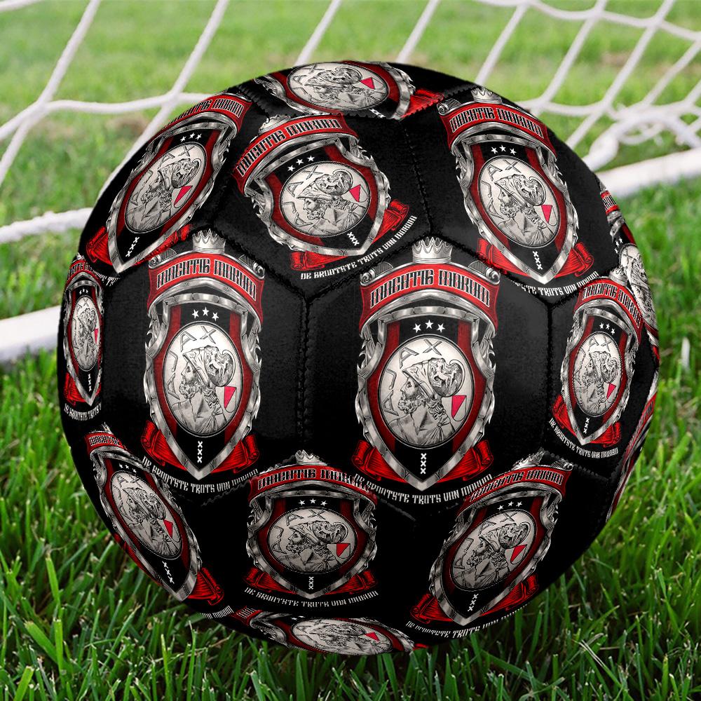 AFC Ajax Indoor Soccer Ball Colorful All Ages Machine Stitched PVC Competition Ready Durable High-Bounce