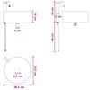Bathroom Furniture Set 3 Pcs Black 49.5 X 44.5 X 66 Cm