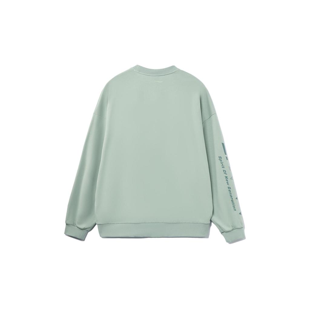 Li Ning Sports Fashion Collection Sweatshirt Unisex Gray Mist Green AWDT607-2