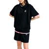 MLB Solid Color Round Neck Pullover Short Sleeve T-Shirt Unisex Tops Black 3AMTB0531-50BKS