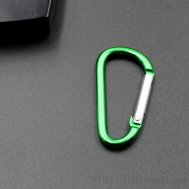No. 4 D-Type Aluminum Alloy Carabiner with Quick Release for Water Bottles and Outdoor Gear.