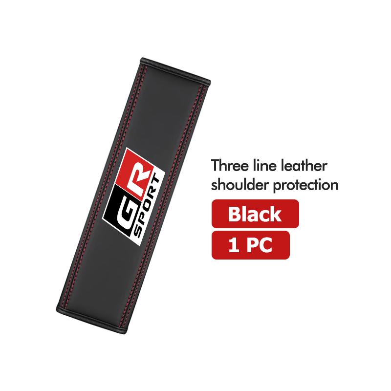 

For Toyota Leather Car Seat Belt Cover Shoulder Pad Neck Protection Crown Yaris Corolla Prius Auris CHR Avalon GR Camry