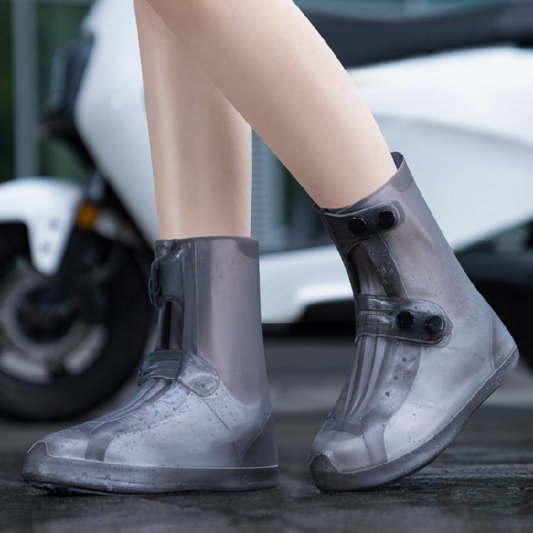 Couvre-chaussures Épaissis Couvre-bottes pour Adultes Enfants Avec Semelles Antidérapantes Fermeture à Boucle Réglable Bottines Réutilisables Sur-chaussures