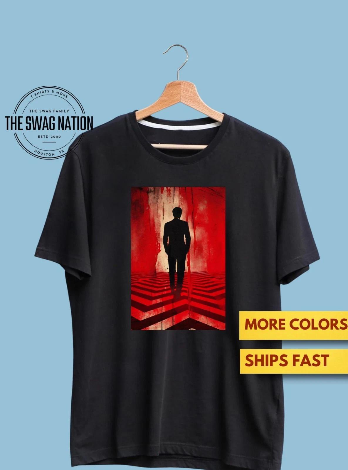 Unisex Adult Casual Graphic Twin Peaks Red Room Lodge Graphic T-Shi... S