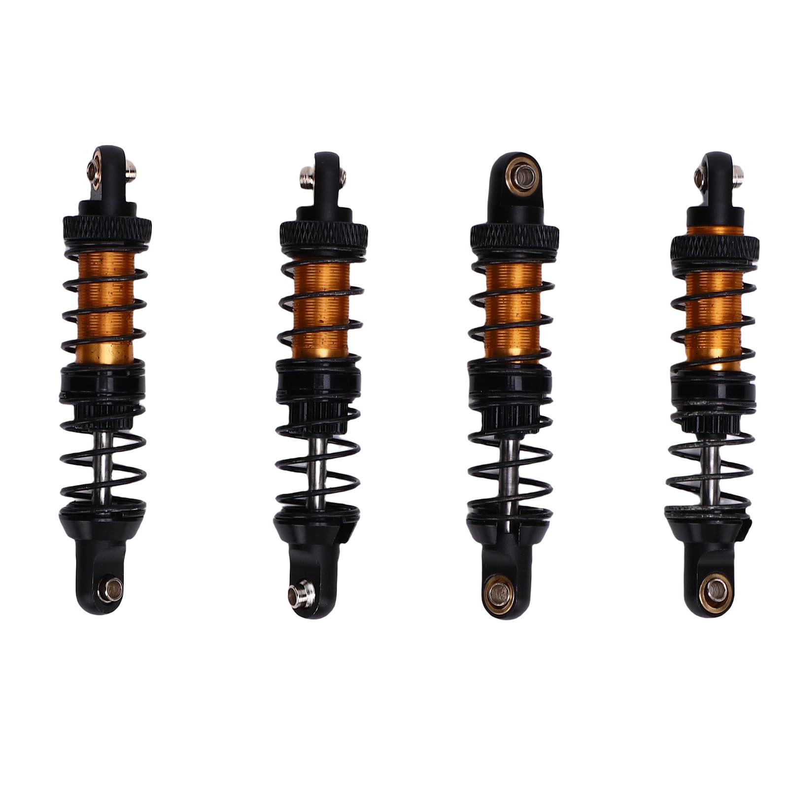 

Набір з 4 шт. 70 мм RC амортизаторів Двоступенева пружина Сплав RC Амортизатор Амортизатор для 1 10 RC автомобілів Золотий золотий