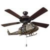 Helicopter Hanging Display Set, Ceiling Mount Attachment for Aviation Themed Study, Bedroom or Hobby Room Decors