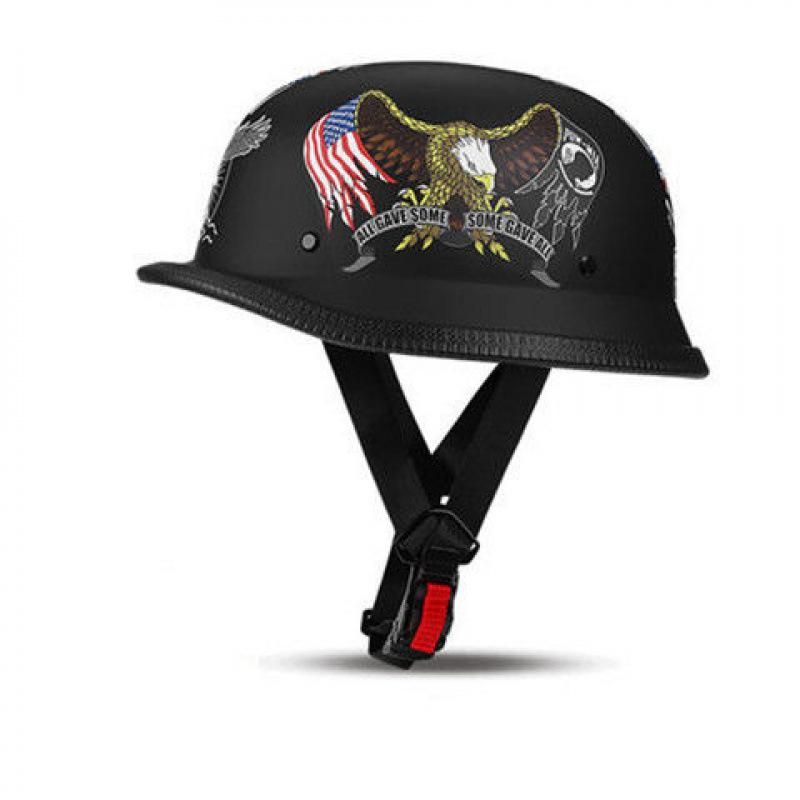 New Vintage Helmet Male and Female Couple Helmet German Locomotive Cruising Harley Half Helmet Personalized Bike Locomotive Hard Hat