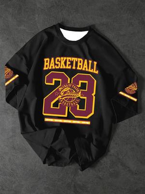 Men's Sports Jersey Basketball Graphic Short Sleeve T-Shirt Summer Graphic Tee Jerseys Plus Size Women's Sport T-Shirt Tops