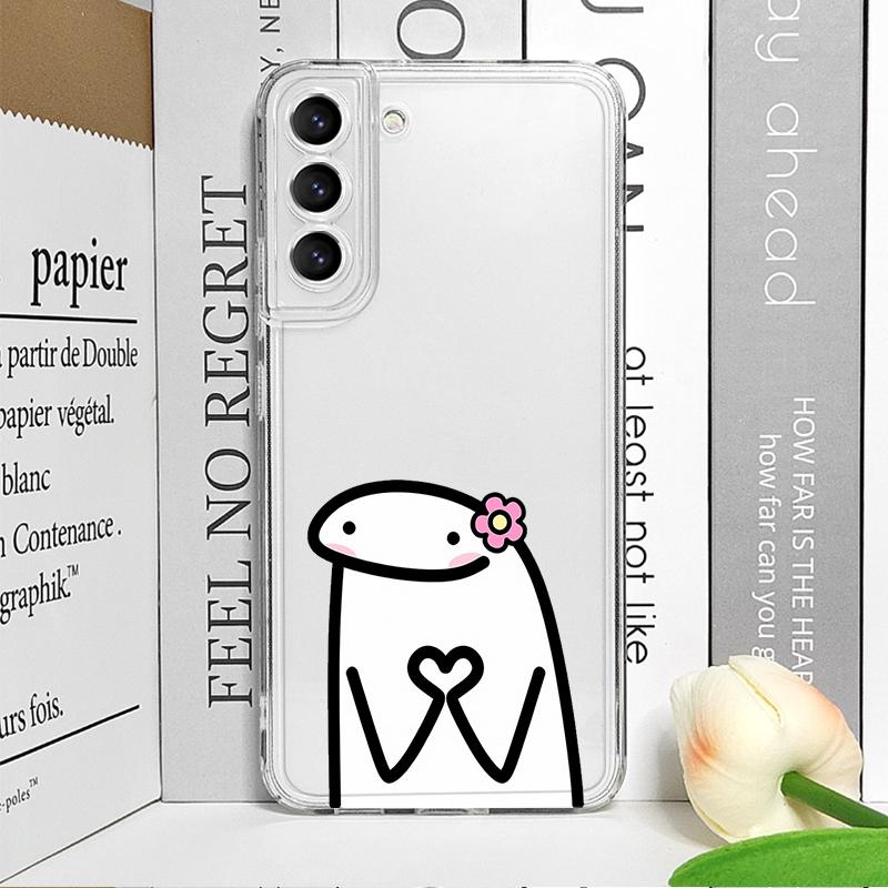 Lustige Celular Flork Meme Handyhülle für Samsung Galaxy S22 S23 S24 S25 Plus Ultra S21 FE 5G Transparente Weiche Hülle Partner Fundas
