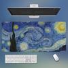 Gogh Oil Painting Van Landscape Mouse Pad Extra Large Nonslip Desk Mat With Precision Stitched Edges