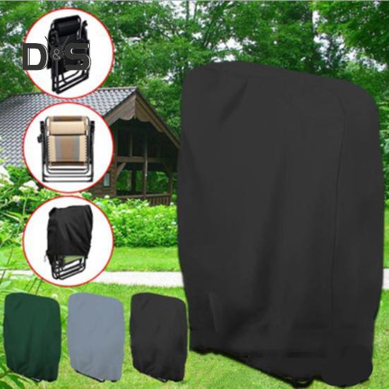 Folding Chair Cover Loungers Case Dustproof Sleeve Windproof Waterproof Anti-UV Anti-Tear Outdoor Furniture Protector UV Protection for Outdoor Sofa