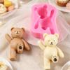 Silicone Bear Cake Molds For Baking Chocolate Candy Jellies With Cute Kicking Leg Design Easy To Releases For Home Kitchens