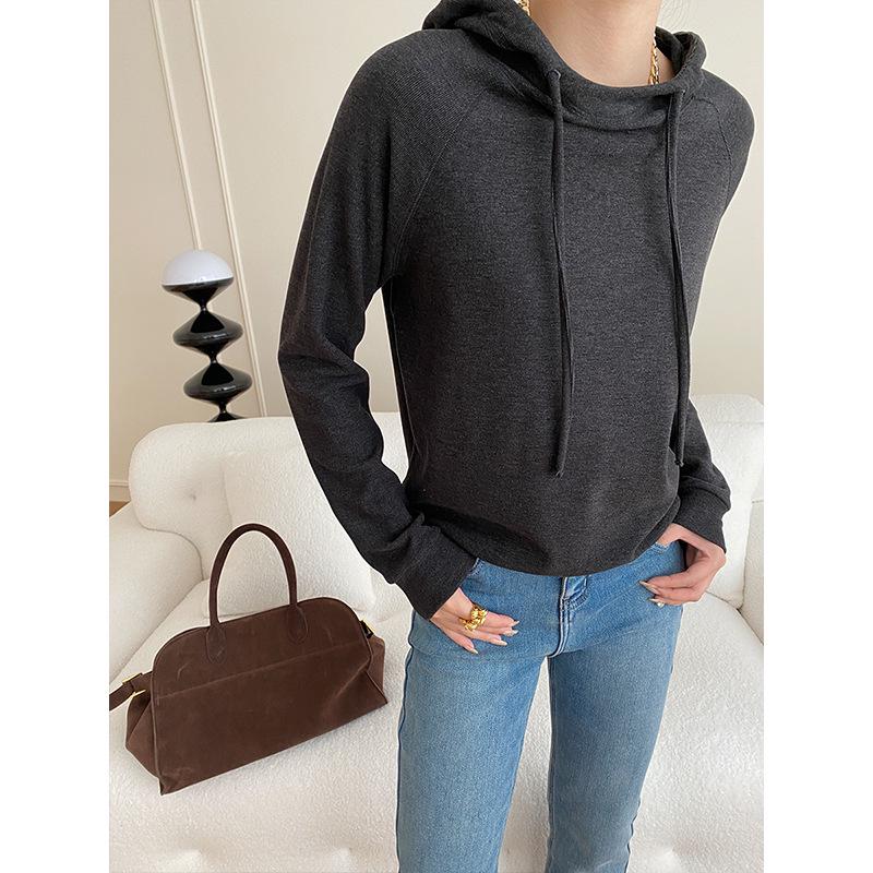 

Sinan Split Design Повседневный пуловер с капюшоном и начесом SN4826 One size